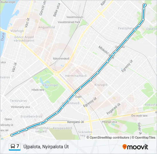 7 Bus Line Map
