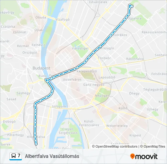 7 Bus Line Map