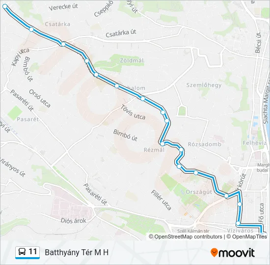 11 Bus Line Map