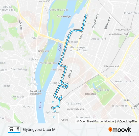 15 Bus Line Map