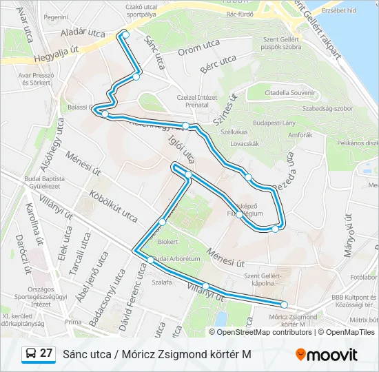 27 Bus Line Map