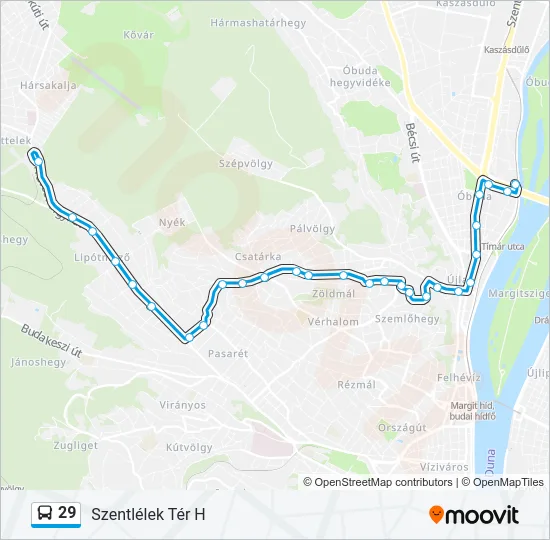 29 Bus Line Map