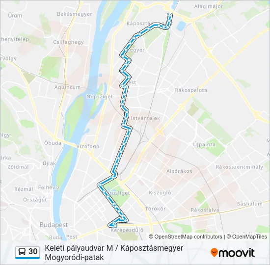 30 Bus Line Map