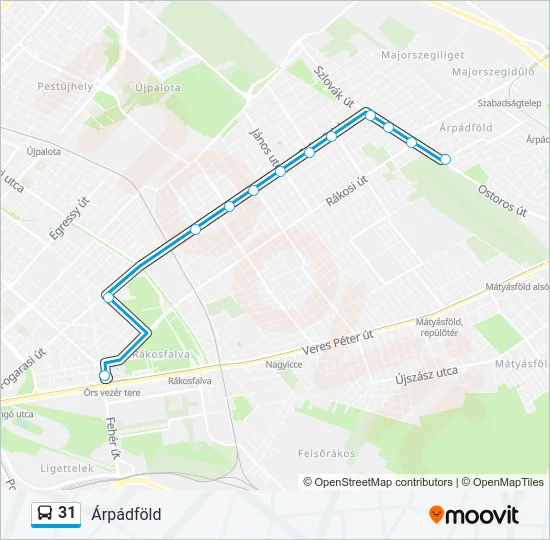 31 Bus Line Map
