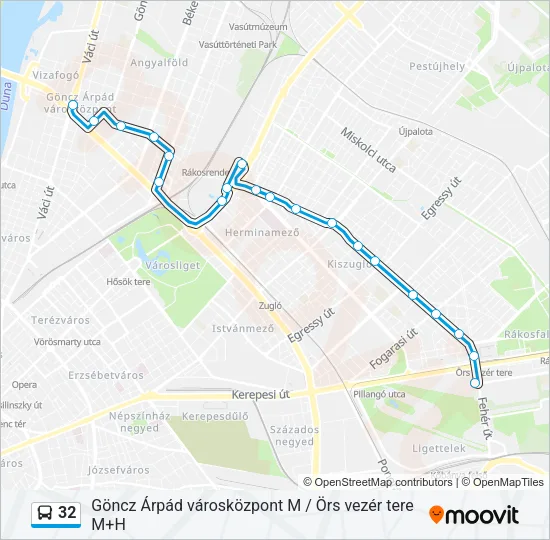 32 Bus Line Map