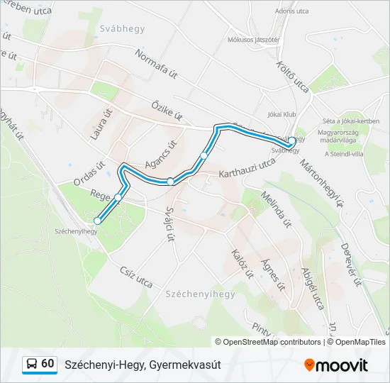 60 Bus Line Map