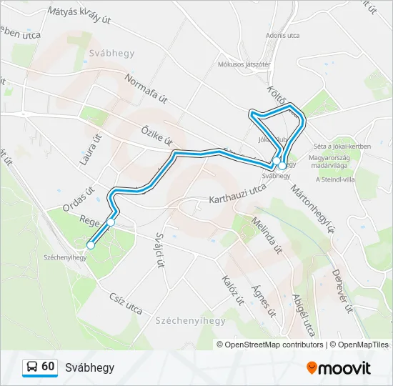 60 Bus Line Map