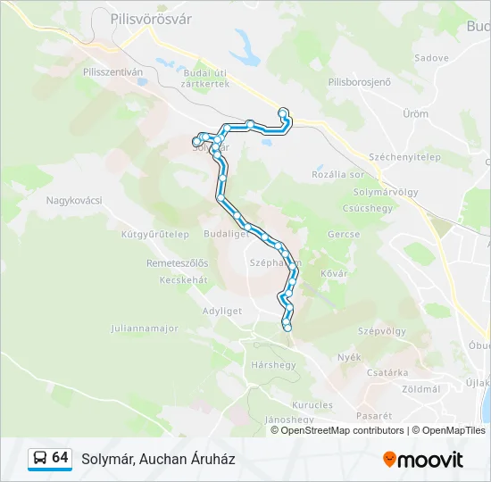 64 Bus Line Map