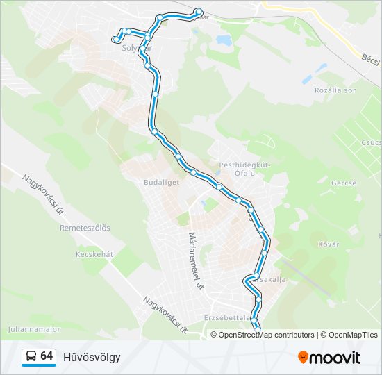 64 bus Line Map