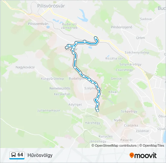 64 Bus Line Map