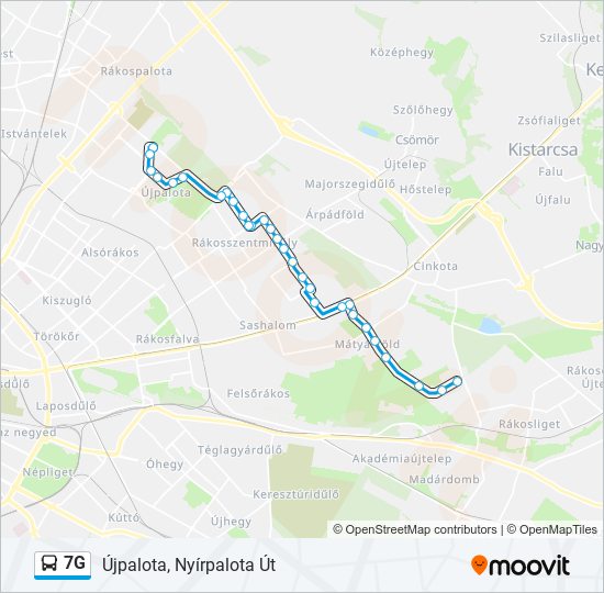 7G bus Line Map