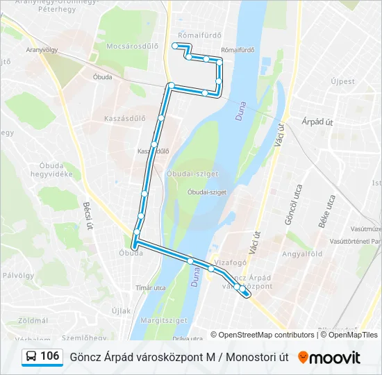 106 Bus Line Map