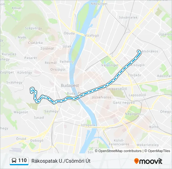 110 Bus Line Map