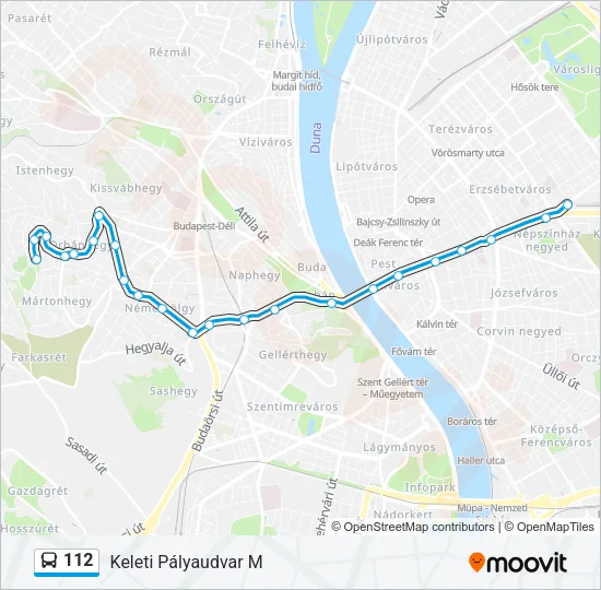 112 Bus Line Map