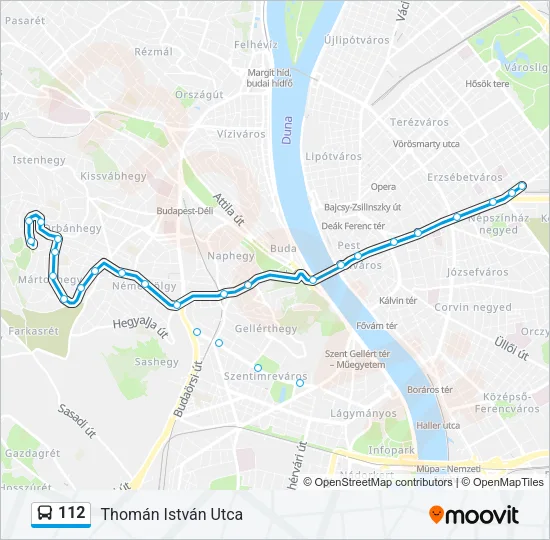 112 Bus Line Map