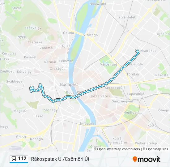 112 Bus Line Map