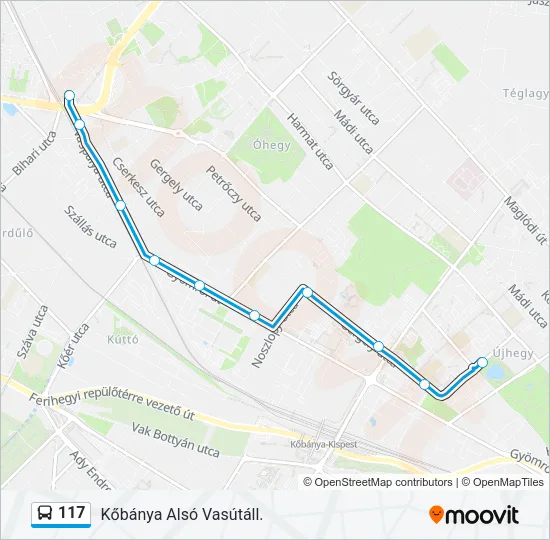 117 Bus Line Map
