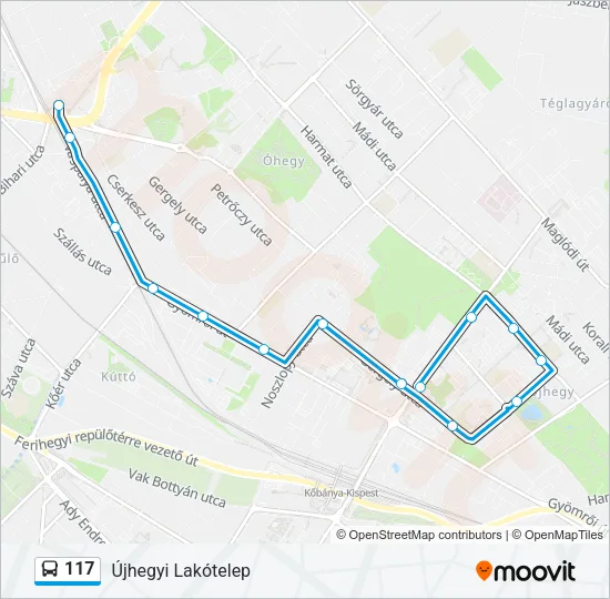 117 Bus Line Map