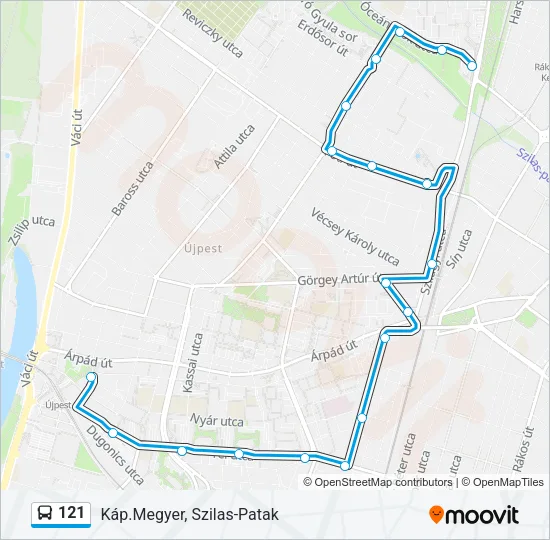 121 Bus Line Map