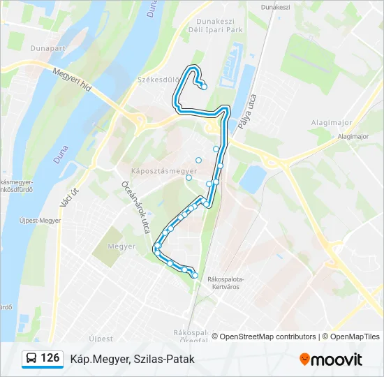 126 Bus Line Map