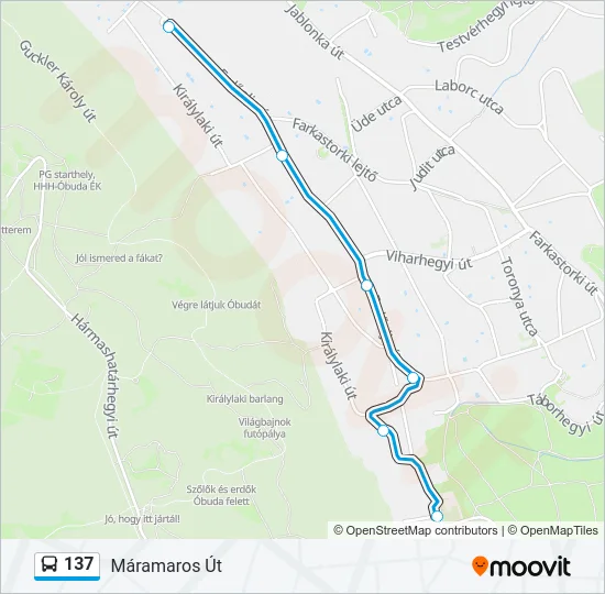 137 Bus Line Map