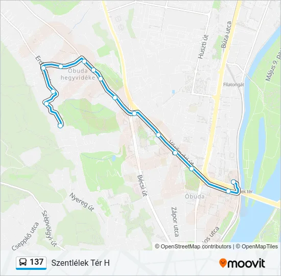 137 Bus Line Map