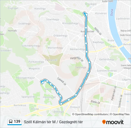 139 Bus Line Map