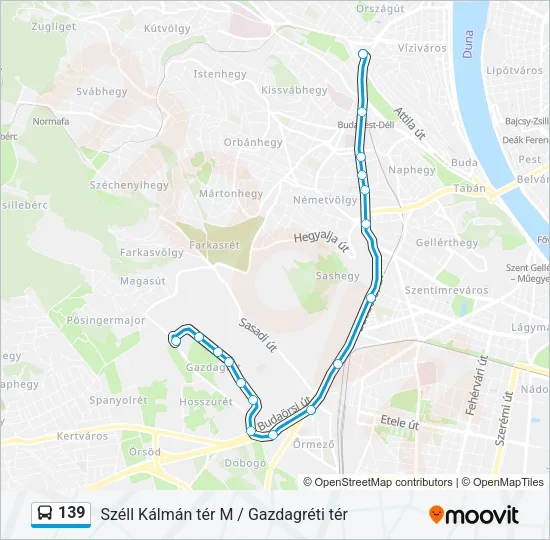 139 Bus Line Map
