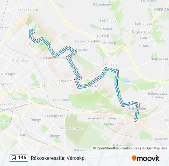 146 Bus Line Map