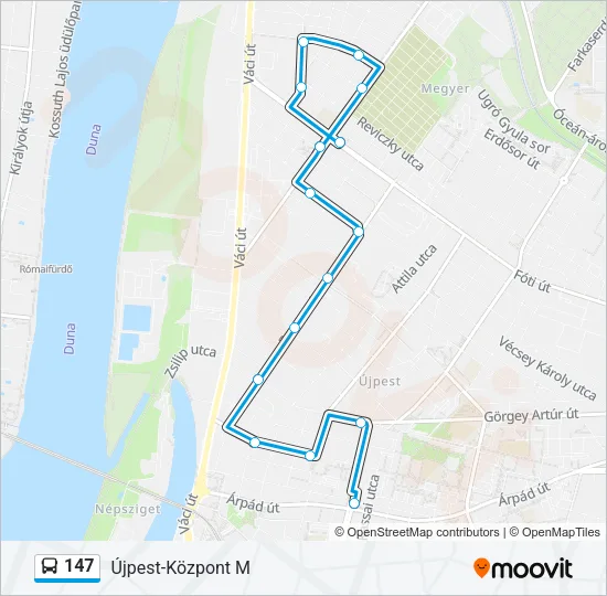 147 Bus Line Map