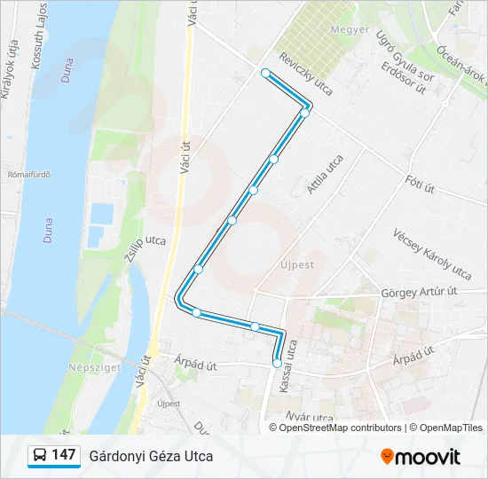 147 Bus Line Map