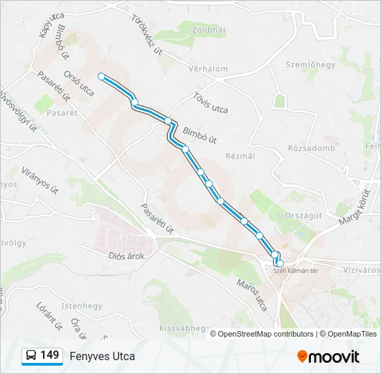 149 Bus Line Map