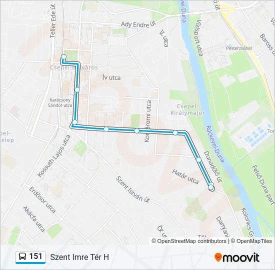 151 Bus Line Map