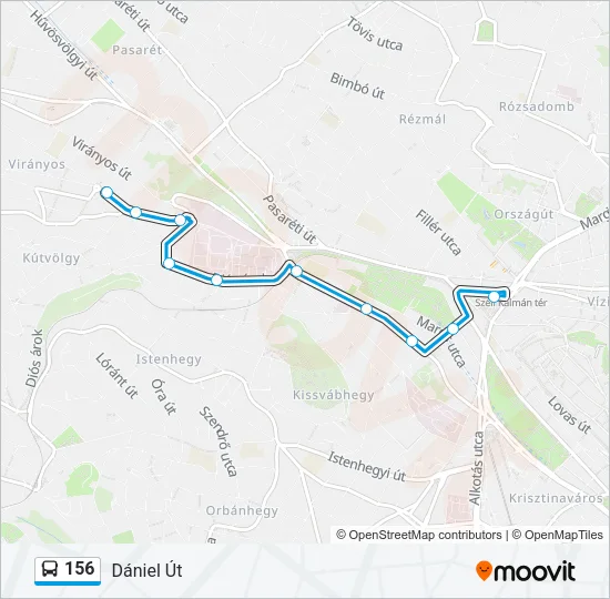 156 Bus Line Map