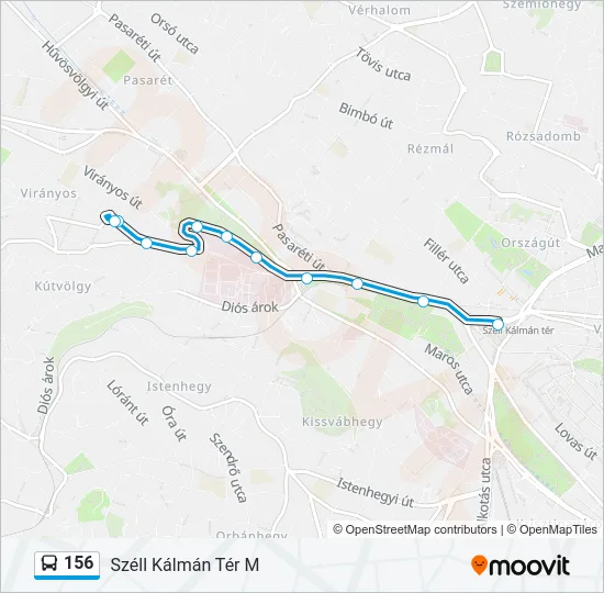156 Bus Line Map