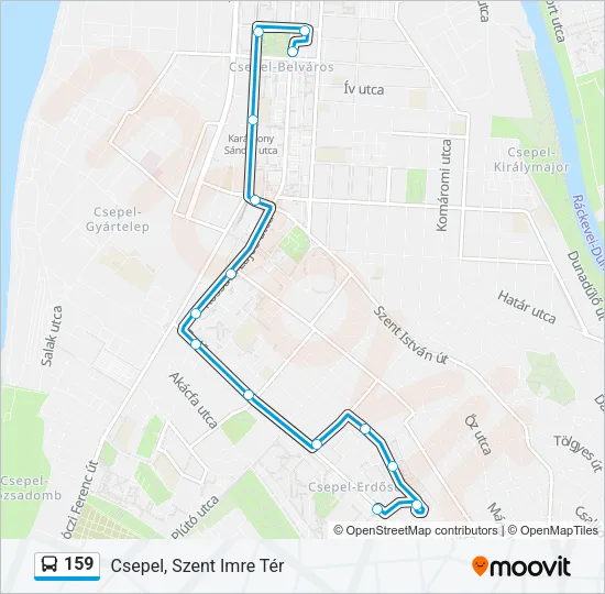 159 Bus Line Map