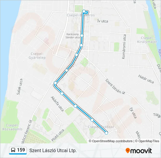 159 Bus Line Map