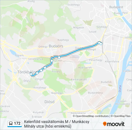 172 Bus Line Map
