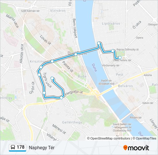 178 autóbusz Vonal Térkép