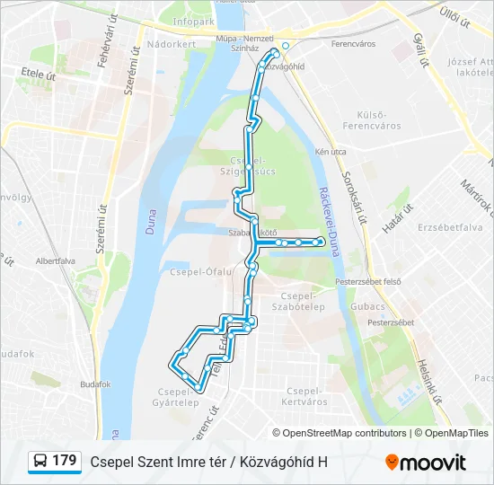 179 Bus Line Map