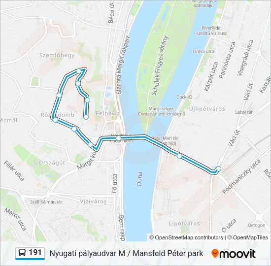 191 Bus Line Map