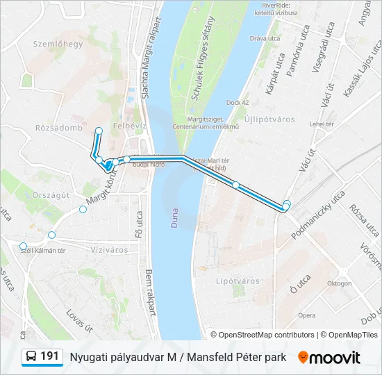 191 Bus Line Map