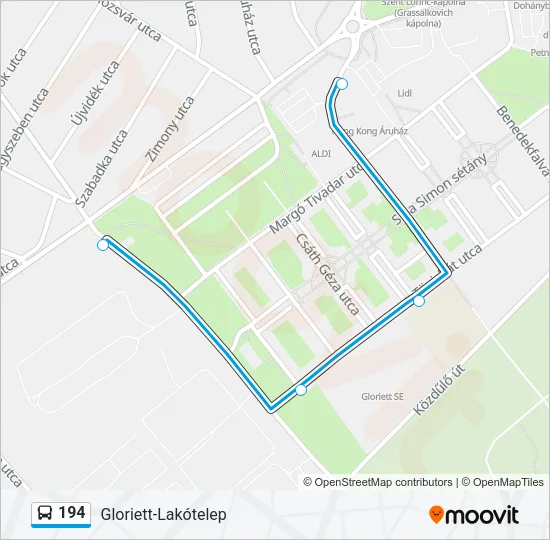 194 Bus Line Map
