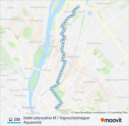 230 bus Line Map