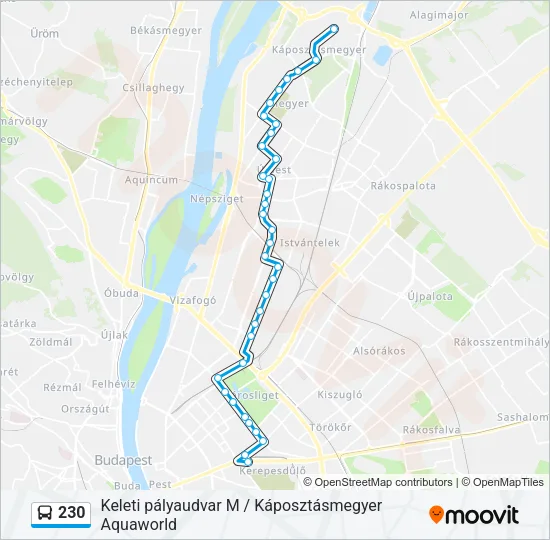 230 Bus Line Map