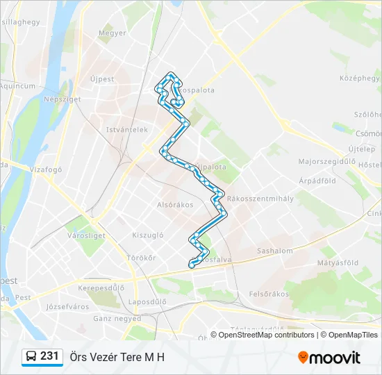 231 Bus Line Map