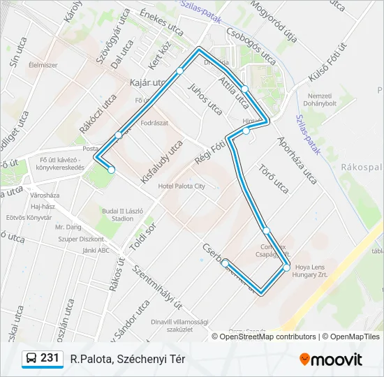 231 Bus Line Map