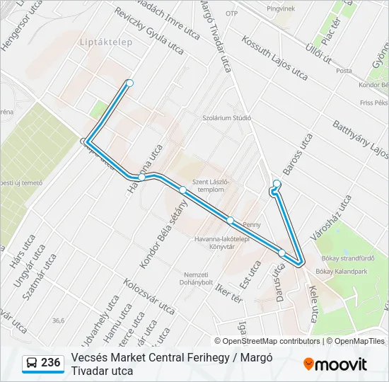236 Bus Line Map