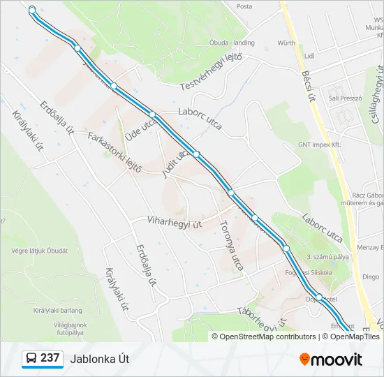 237 Bus Line Map