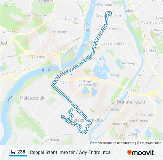 238 Bus Line Map